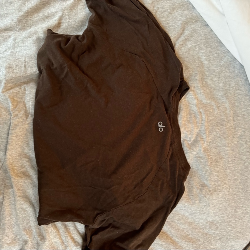 Chocolate Brown Alo Triumph Tee
